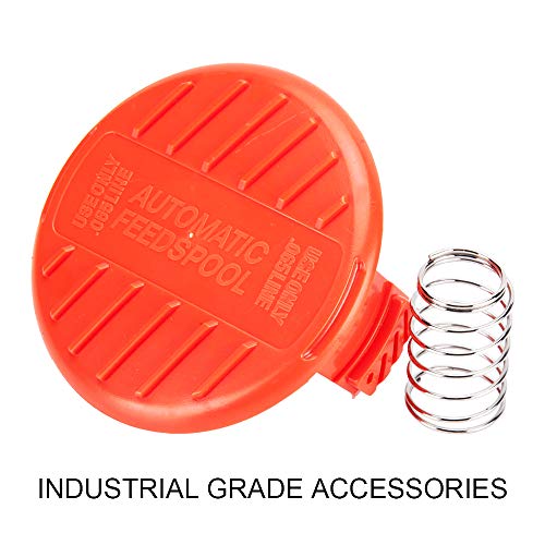 TRIMGRACE Line String Trimmer Replacement Spool, Suitable for Black+Decker String Trimmer, 14 Pack (12/30ft 0.065" Replacement Line Spool, 1 Trimmer Cap Cover and 1 Spring) - Thumbnail 2