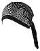 Women's Knit Chemo Hat Beanie Scarf, Turban Headwear for Cancer Patients - Black, One Size