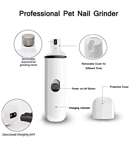 SUCCESS Dog Nail Grinder with Portable USB Charging, Dog Nail Clipper for Small/Medium/Large Pets, Gentle and Painless Paws Groomingtool - Thumbnail 2