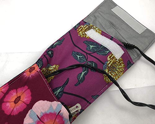 Curling Iron Holder Cover or Flat Iron Case - English Summer Violet - Thumbnail 2