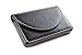 Pindi Black Leather Business Name Card Wallet/Holder with Magnetic Shut (N001-BL US)