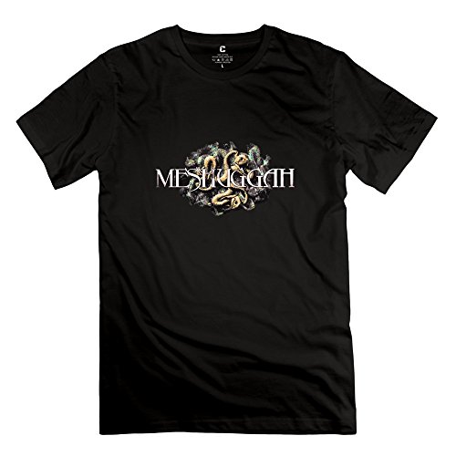 LANFENG Men's Meshuggah Logo T-shirt Size XXL Black