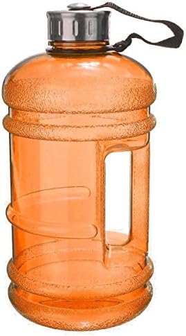 FLAGGER-2.2L Large Bpa Free Sport Gym Training Drink Water Bottle Cap Kettle Camping Water Bottle,Orange