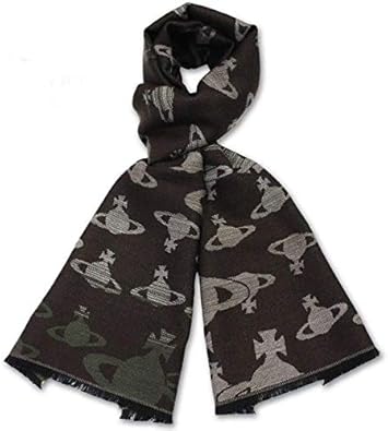 Amazon サイバーマンデーセール Vivienne Westwood マフラー ヴィヴィアンウエストウッド マフラー オーヴ柄 ブランド ヴィヴィアン マフラー クリスマス プレゼント ブラウン シューズ バッグ