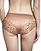 TagoWell Sexy Women Panties Seamless Luxurious Ice Satin Silk Lace Stitching Briefs
