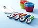Zyliss Right Scoop Metal Ice Cream Scoop with Ergonomic Handle, Red
