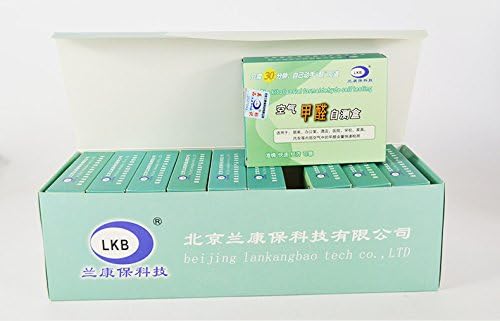 10 boxes Formaldehyde Air Rapid Test Kit, The latest 20 level formaldehyde colorimetric card, Home/Office Self Testing DIY Indoor Air Testing