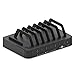 Okra 7-Port USB Charging Station [Quick Charge 2.0] Universal Desktop Tablet & Smartphone Multi-Device Hub Charging Dock for iPhone, iPad, Galaxy, Tablets (Black)