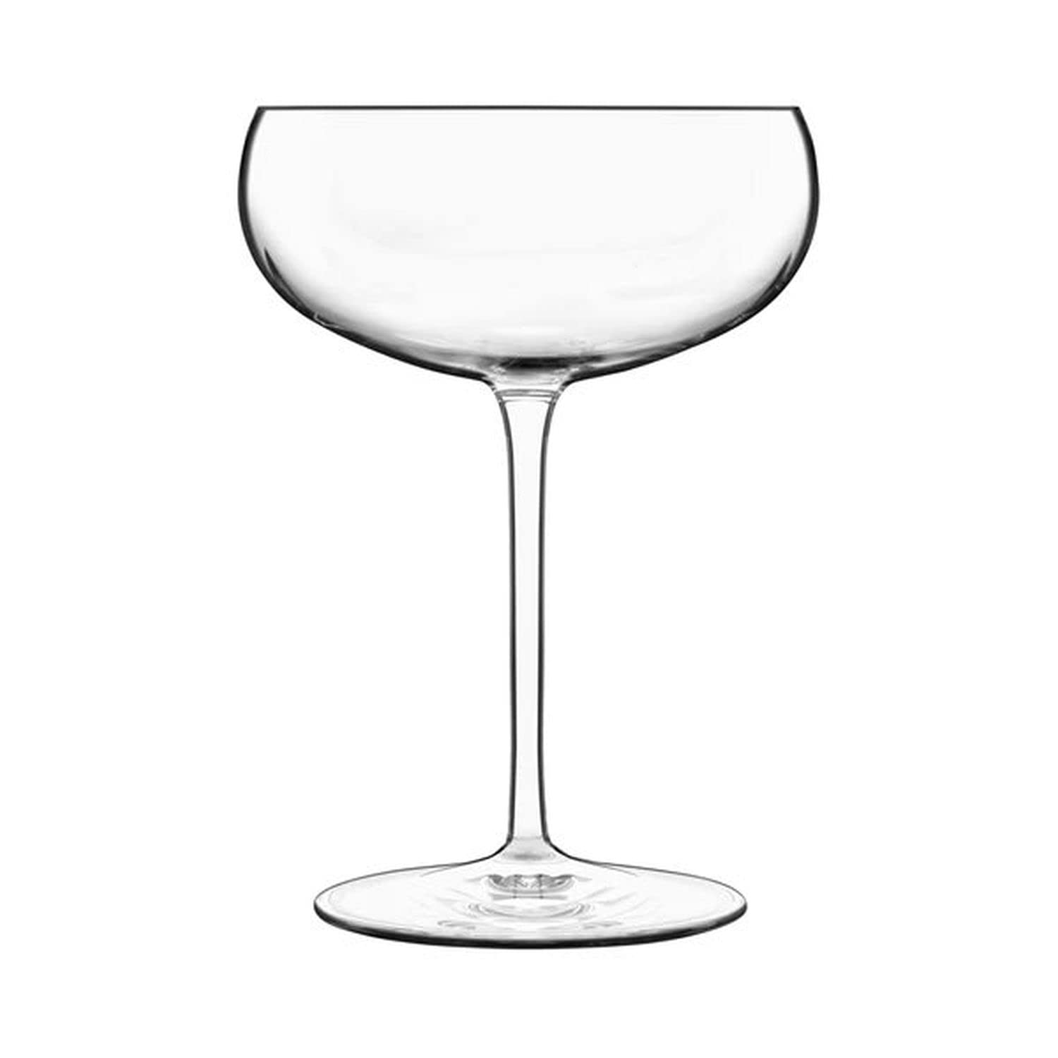 Luigi Bormioli - Talismano - Old Martini Crystal Glasses - Dishwasher Safe - Made in Italy - Set of 4, 300ml, Silver