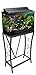 Aquatic Fundamentals 102102, 10 Gallon Metal Aquarium Stand, Classic Scroll Design, Gray, Silver