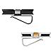 HaloVa Car Glasses Holder, Car Visor Sunglasses Ticket Clip Holder, Double Sunglasses Mount Eyeglasses Clip Cash Money Card Holder for Auto Sun Visor/Air Vent, Black