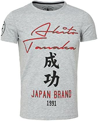 Akito Tanaka Men T-Shirt Taiko Printshirt Japan Brand Asiatische Schriftzeichen