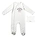 Romperinbox Unisex Baby Long Sleeve Sleeper Pajamas Footie Cap Set