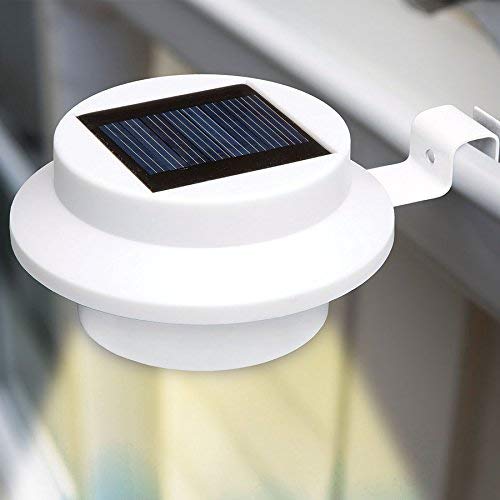 Plixio Solar Powered Waterproof LED Gutter Mounted Pathway Garden Light - Energy Efficient (Six Pack) (Certified Refurbished) - Thumbnail 3