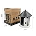 HappyHapi Ultrasonic Outdoor Anti Barking Deterrent - Bird House Shaped Sonic Bark Controller, Small Size, Household Training Tool, No Harm to Pets, Plant, Human