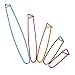 Shappy Yarn Stitch Holder Set Crochet Knitting Needle Stitch Holders Aluminum Safety Pins, 5 Sizes, Assorted Colors (10 Pieces)
