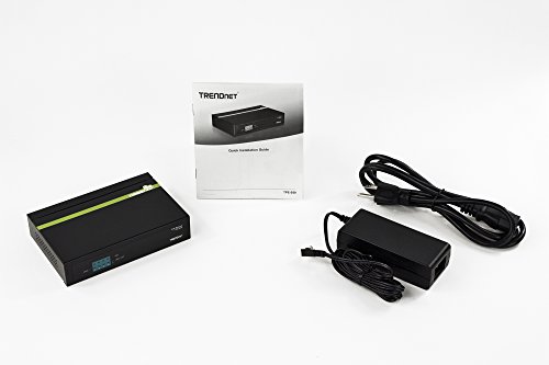 TRENDnet 5-Port Unmanaged 10/100 Mbps PoE Switch with 4 PoE Ethernet Ports, 802.3af, 31W Power Budget, 1Gbps Switching Capacity, Plug & Play, TPE-S50