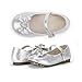 Dream Pairs ANGELS Mary Jane Bow Rhinestone/Pearls Embelishment Throughout Velcro Walker Ballerina Flat