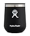 Hydro Flask 10 oz Wine Tumbler - Stainless Steel & Vacuum Insulated - Press-In Lid - Black