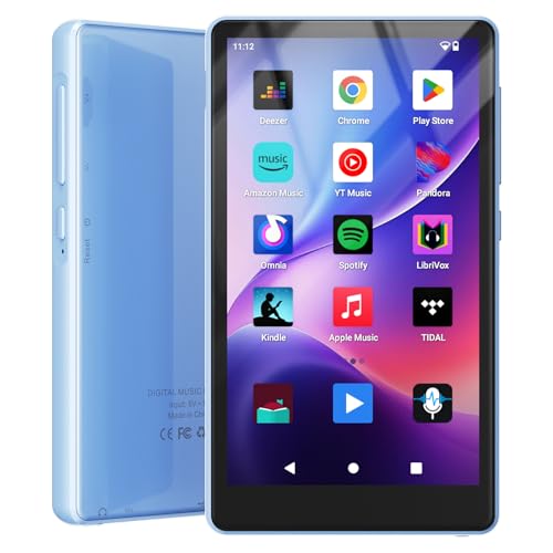 160GB MP3 Player with Spotify, Bluetooth and WiFi, 4.5 Inch Touchscreen, MP4 Player, Android Music Player 13 MP3 MP4 with Spotify, Play Store, Amazon Music, Deezer, FM Radio