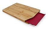 Neoflam Bamboo Cutting Board with Tray, Red