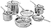 Calphalon 10-Piece AccuCore Stainless Steel Cookware Set