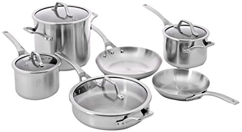 Click Here to See More Images Calphalon 10-Piece AccuCore Stainless Steel Cookware Set