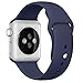 Cooolbuy Smart Soft Silicone Sports Strap Apple Wacth Band for Apple Wrist Watch Replacement Band M/L (42mm/Midnight Blue)
