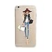 iPhone 7 Plus Case, Axiba Girl Printed Transparent TPU Carring Case Cover for iPhone 7 Plus 5.5 Inch (G)