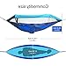 Aromzen IClover Portable Cot Double Persons Camping Hammock with Mosquito Net for Relaxation,Traveling,Outside Leisure Separable Net Dismantled Freely Bluethumb 2