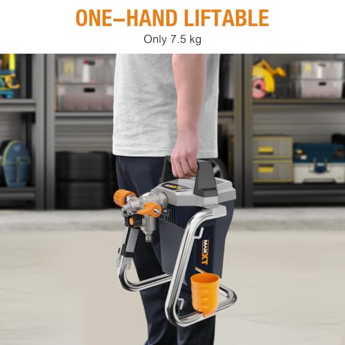 MAXXT 1300W Electric Airless Paint Sprayer Spray Gun for Fencing, Garden, Furniture, Walls and Doors, DIY
