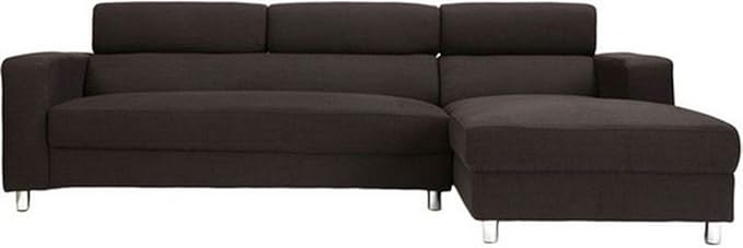 Furny Mini FHD170 Five Seater L-Shaped Sofa (Brown)