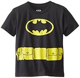 DC Comics Toddler costume Batman Logo Caped T-Shirt, Black, 3T