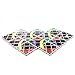 LingAo 12 Panels 5 Rings Master Magic Folding Twisty Puzzle Cube (12 Piece), Black