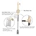 bedee Electric Fish Tank Gravel Cleaner, Aquarium Filter Siphon Kit for Aquarium Vacuum Gravel Cleaner with Durable Filter Bag Water Changer Sand Washing for Big and Small Tank (Beige)