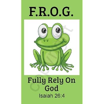 Amazon.com : F.R.O.G. (Fully Rely On God) Frog Inspirational Bookmarks ...