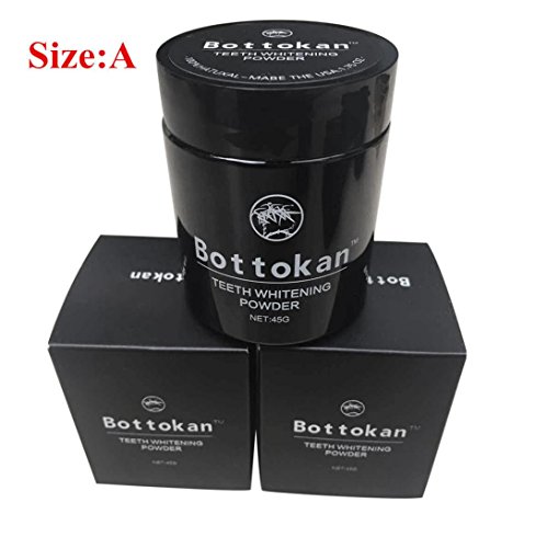Jinjin Teeth whitening Powder Natural Organic Activated Charcoal Bamboo Toothpaste (Black A)