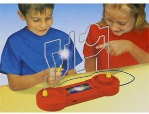 Kids Classics ~ Don`t Buzz the Wire Game ~ with 3 levels * A true test of skill, nerve and co-ordination - will you be the first to beat the wire?! It seems simple enough... guide your way around the wire without causing it to buzz. But beware; each of the three different levels are filled with curves, edges and dips designed to catch you out, and raise the alarm! Only a true champion can complete the challenge. Are you up for it?! by Kids Classics