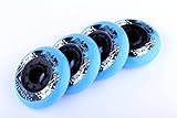 8-pack, Cougar Inline Skate/Rollerblade Wheels (Sea Blue, 72mm)