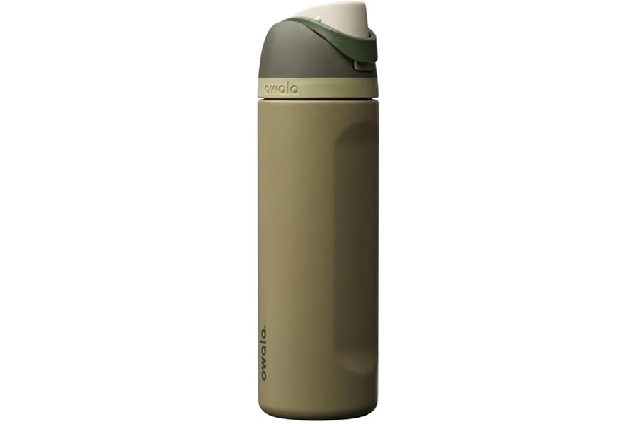 Owala FreeSip Insulated Stainless Steel Water Bottle with Straw, BPA-Free Sports Water Bottle, Great for Travel, 24 Oz, Off R