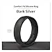 Knot Theory Breathable Silicone Wedding Rings for Men & Women | Black Rose Gold Silver Blue Red Rubber Wedding Bands for Him & Her Size 4, 5, 6, 7, 8, 9, 10, 11, 12, 13, 14, 15, 16