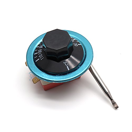 LDEXIN 220V to 250VAC 16A Adjustable Thermostat Switch Capillary Oven Temperature Controller