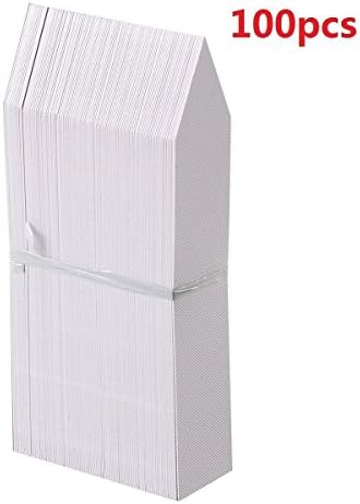 100 piezas de marcadores de etiquetas de plantas blancas ...