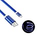 Bambud Lightning Cable, Flowing LED Light Up iPhone Charger Cable 3 ft USB A to Lightning Sync and Charging iPhone Cable Cord for iPhone X/8/7/7 Plus/6s/6s Plus/6/6 Plus/5s/5c/5/iPad/iPod (iOS BLUE)