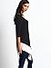 OEUVRE Women's Black White Splicing Off Shoulder Tops Dress