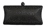 Chicastic Rhinestone Crystal Hard Box Wedding Evening Bag Bridal Cocktail Evening Clutch Bag