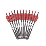 SHENG-RUI 7.5" inch Crossbow Bolts Carbon Arrows