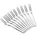 30-piece Appetizer Dessert Forks, Footek Stainless Steel Mini Salad Fruit Fork Tasting Forks Cocktail Fork, 5.1-Inch, Attached Plastic Case