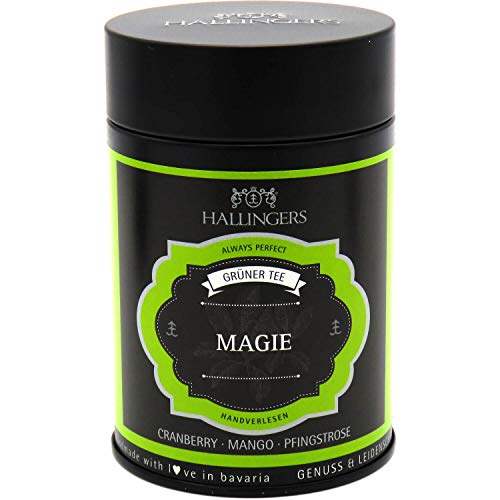Hallingers Magie - Loser Grün-Tee mit Cranberry, Mango & Pfingstrose (Dose) - Geschenkideen Weihnachten & Geschenke Adventskalender | Geburtstag Glückwunsch Genesung Jahrestag Freundschaft – Bild 3