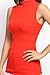 TheMogan Women's Bibbed Knit Mock Neck Tank Top Sleeveless Lightweight Sweater